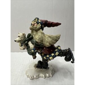 Boyds Carvers Choice, SANTA JR – QUICK AS A FLASH New In Box‎